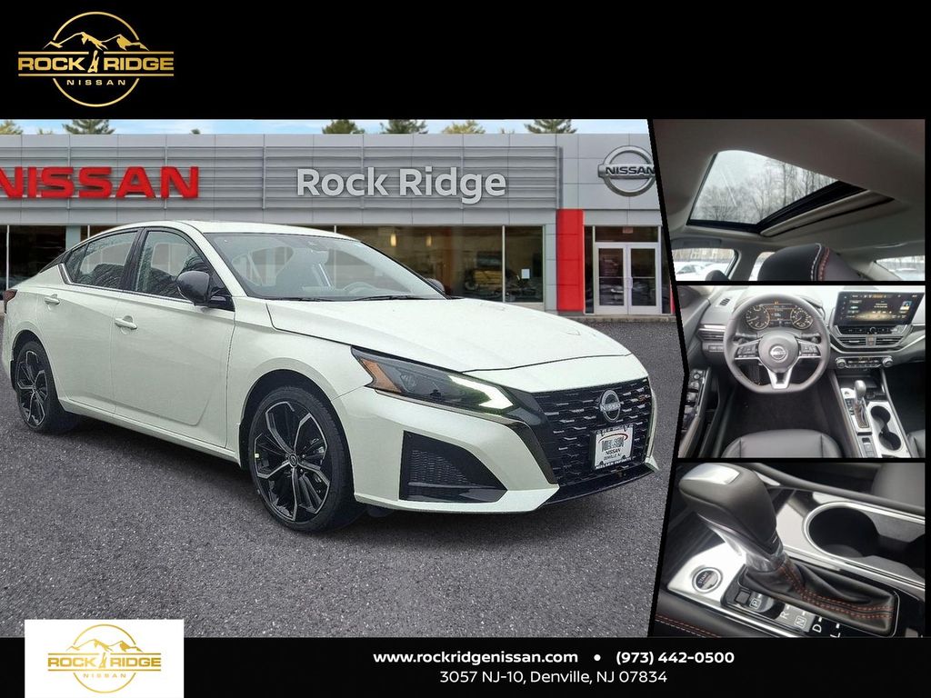 Pearl White 2025 Nissan Altima Sedan All-Wheel Drive Continuously Variable Transmission