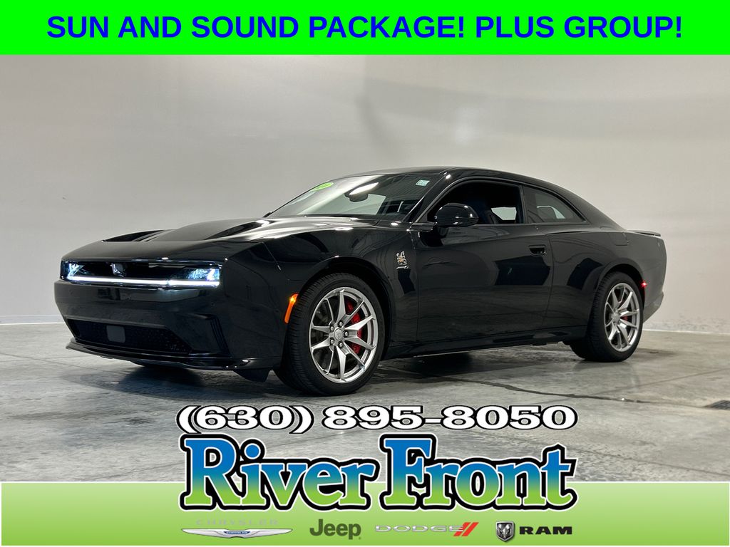 Diamond Black 2024 Dodge Charger Daytona Coupe All-Wheel Drive 1-Speed Automatic