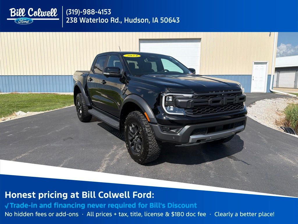 Shadow Black 2024 Ford Ranger Pickup Truck Four-Wheel Drive Automatic