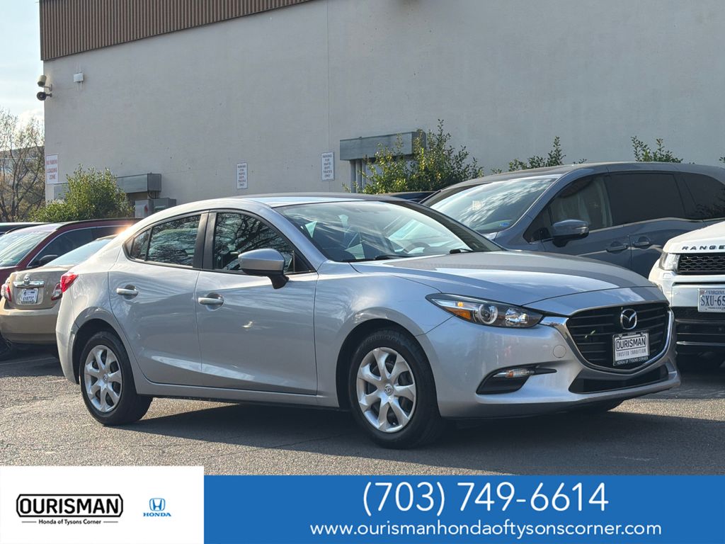 Sonic Silver Metallic 2017 Mazda MAZDA3 Sport Sedan Front-Wheel Drive 6-Speed Automatic