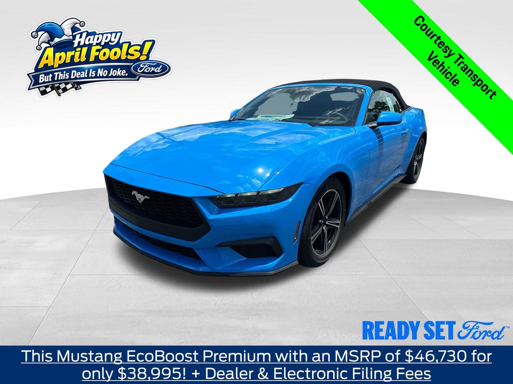 Grabber Blue Metallic 2025 Ford Mustang EcoBoost Premium Convertible RWD Convertible Rear-Wheel Drive Automatic