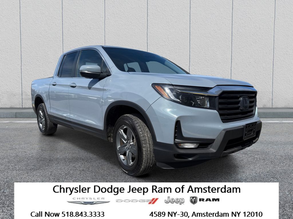 Gray 2023 Honda Ridgeline RTL AWD Pickup Truck All-Wheel Drive 9-Speed Automatic