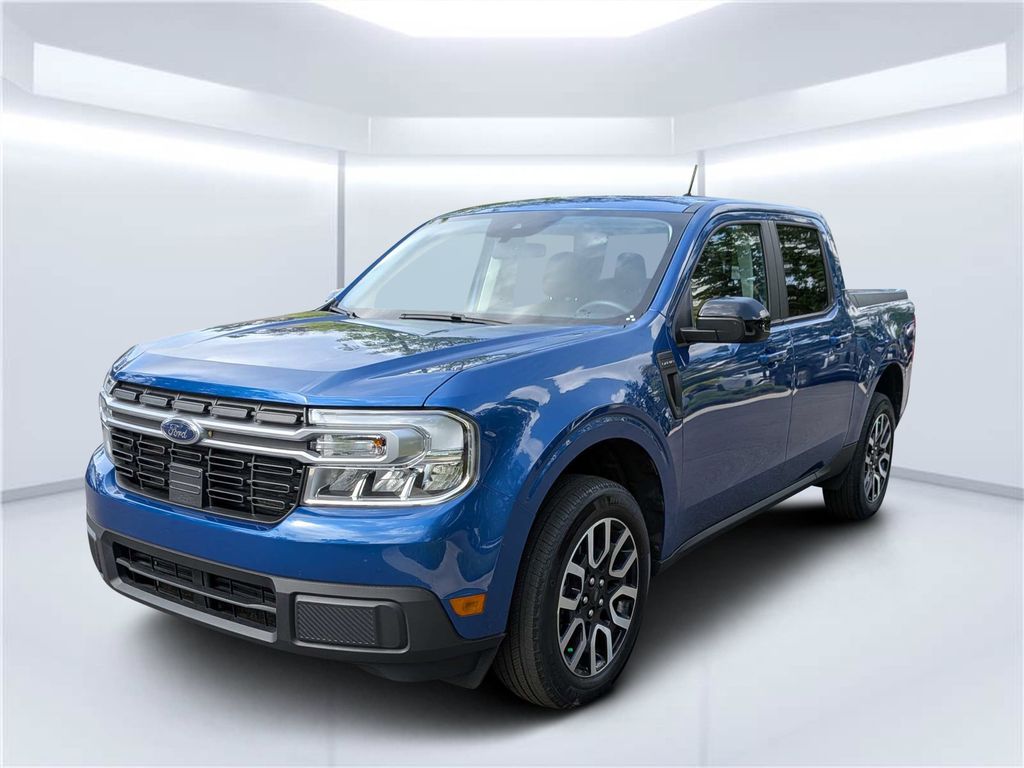 Atlas Blue Metallic 2024 Ford Maverick Pickup Truck Front-Wheel Drive Continuously Variable Transmission