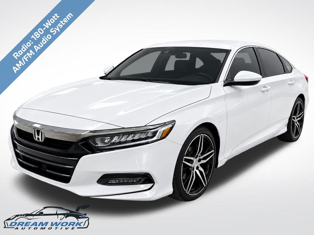 White 2020 Honda Accord Sedan Front-Wheel Drive Continuously Variable Transmission