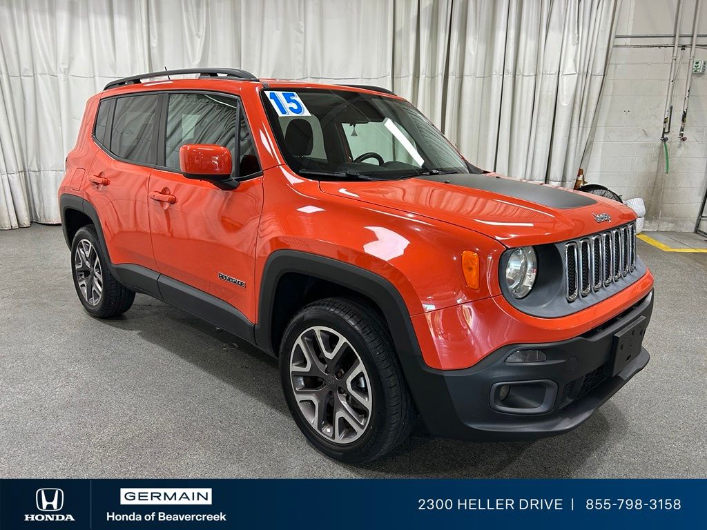 Used 2015 Orange Jeep Latitude image 2