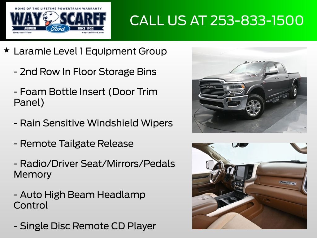 2019 Ram 2500 Laramie Crew Cab 4x4 6'4" Box