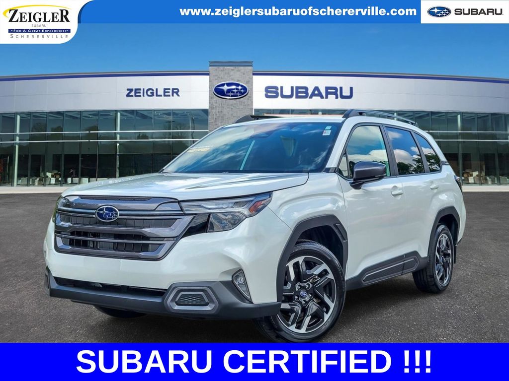 Crystal White Pearl 2026 Subaru Forester SUV / Crossover All-Wheel Drive Continuously Variable Transmission