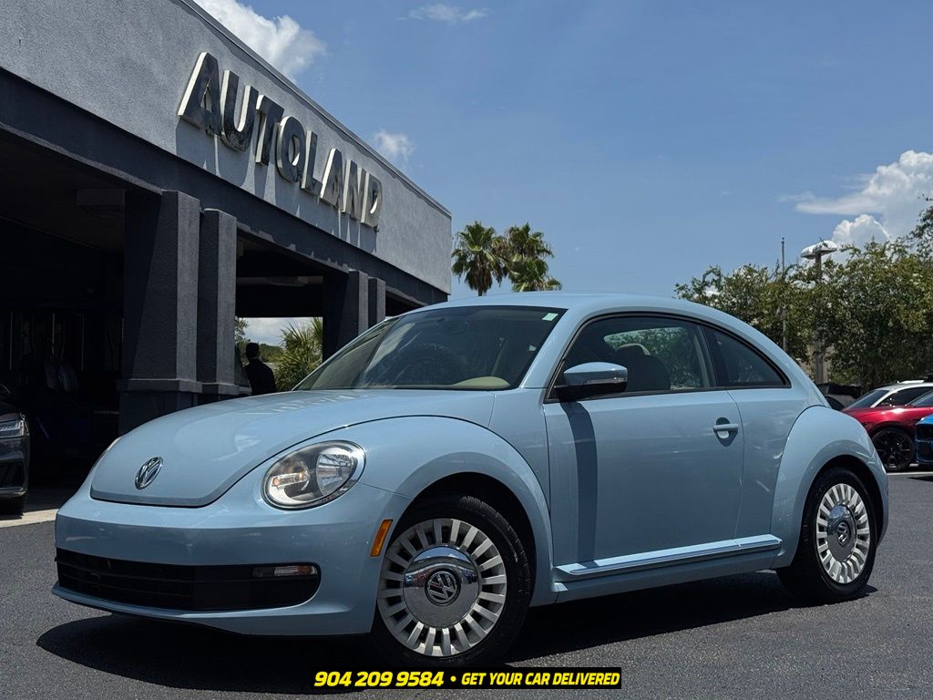 Denim Blue 2014 Volkswagen Beetle Hatchback Front-Wheel Drive 6-Speed Automatic