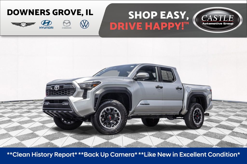 Celestial Silver Metallic 2024 Toyota Tacoma Pickup Truck Four-Wheel Drive 8-Speed Automatic