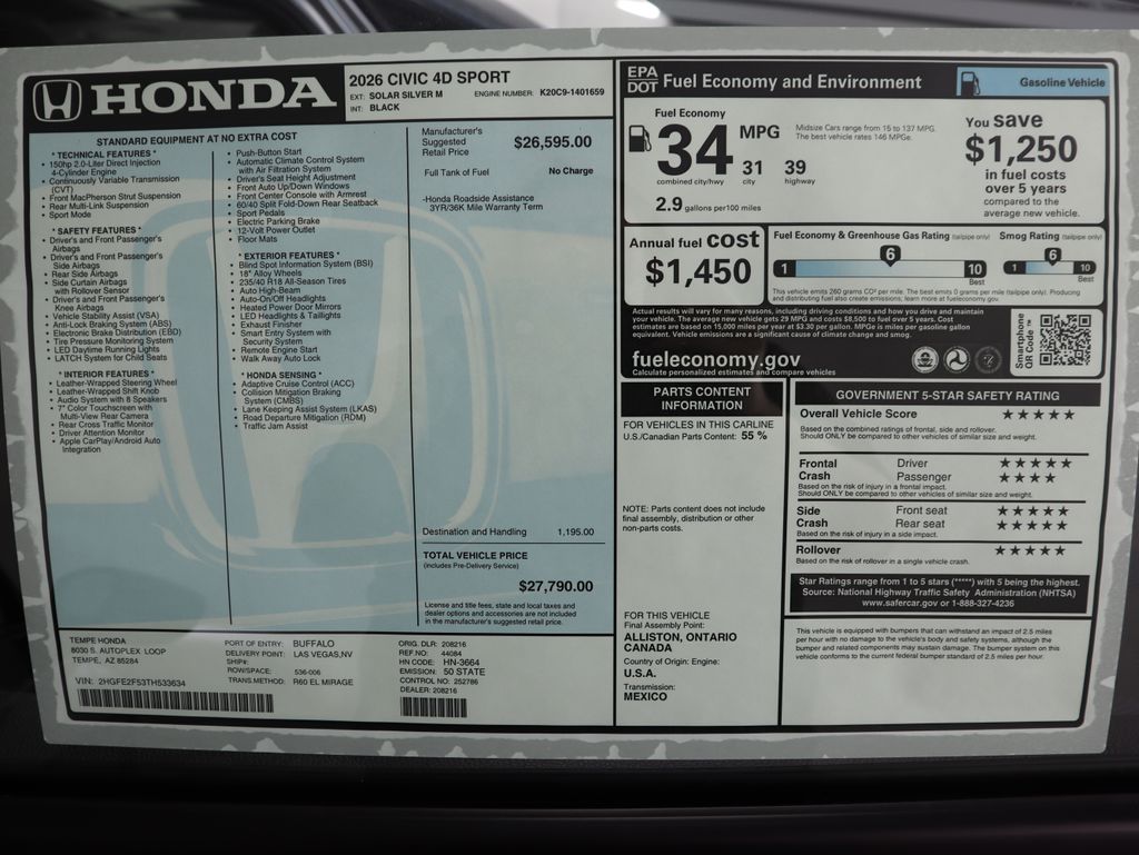 Thumbnail: 2026 Honda Civic - 9