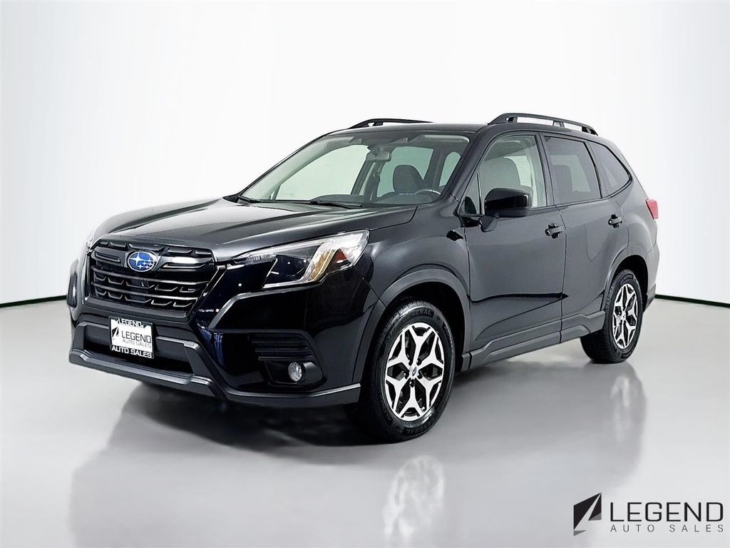 Crystal Black Silica 2022 Subaru Forester Premium Crossover AWD SUV / Crossover All-Wheel Drive Continuously Variable Transmission