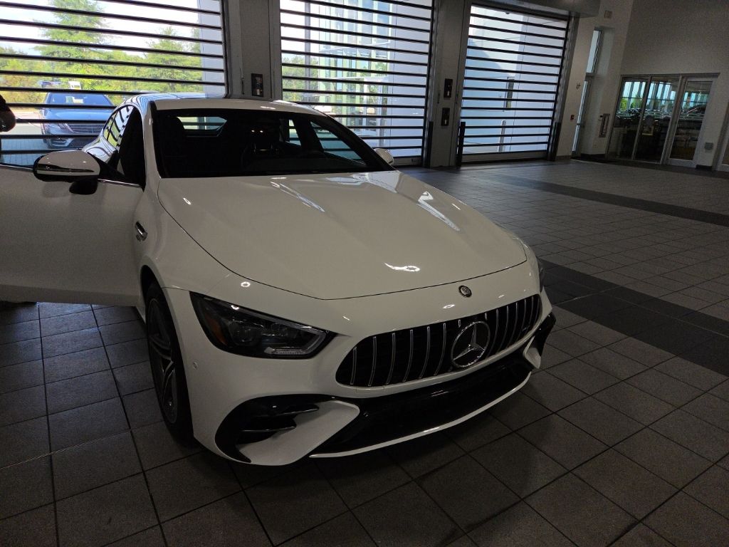 Polar White 2026 Mercedes-Benz AMG GT Coupe All-Wheel Drive 9-Speed Automatic