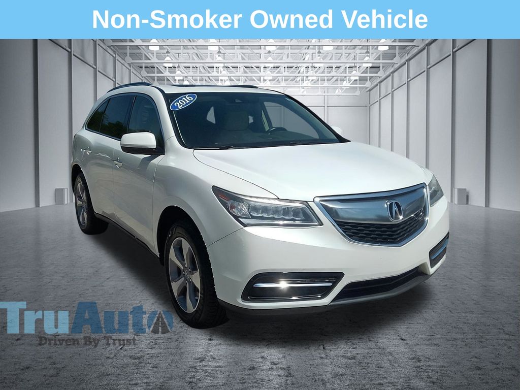 White 2016 Acura MDX SUV / Crossover Front-Wheel Drive 9-Speed Automatic