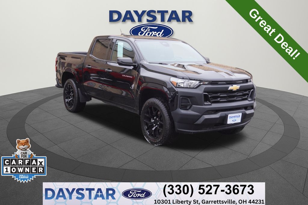 Black 2024 Chevrolet Colorado Work Truck Crew Cab RWD Pickup Truck 4X2 8-Speed Automatic