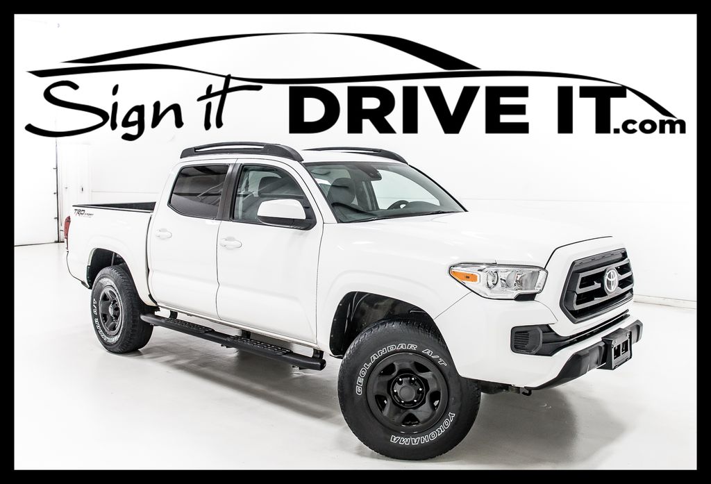 Super White 2021 Toyota Tacoma Pickup Truck 4X2 6-Speed Automatic