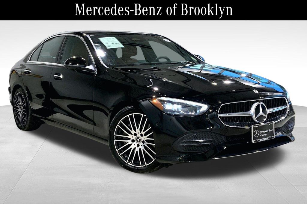 Black 2026 Mercedes-Benz C-Class Sedan All-Wheel Drive 9-Speed Automatic