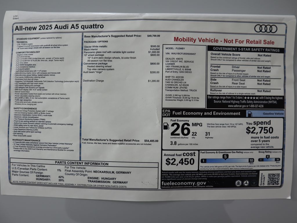 Thumbnail: 2025 Audi A5 - 10