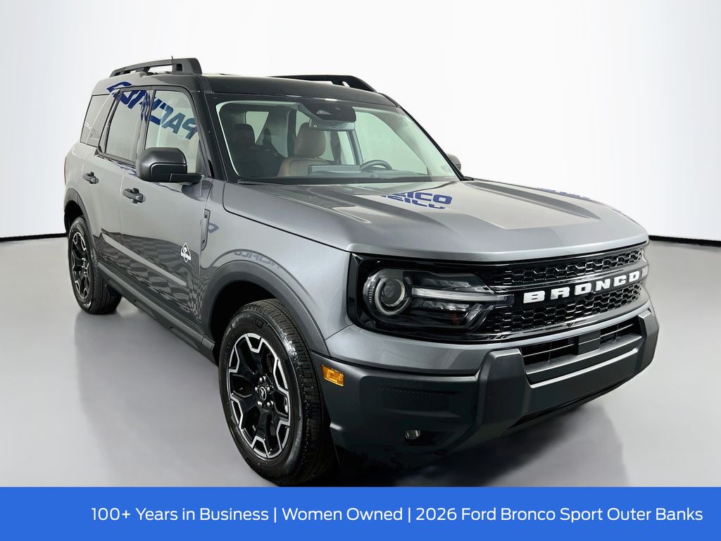 Carbonized Gray Metallic 2026 Ford Bronco Sport SUV / Crossover All-Wheel Drive 8-Speed Automatic