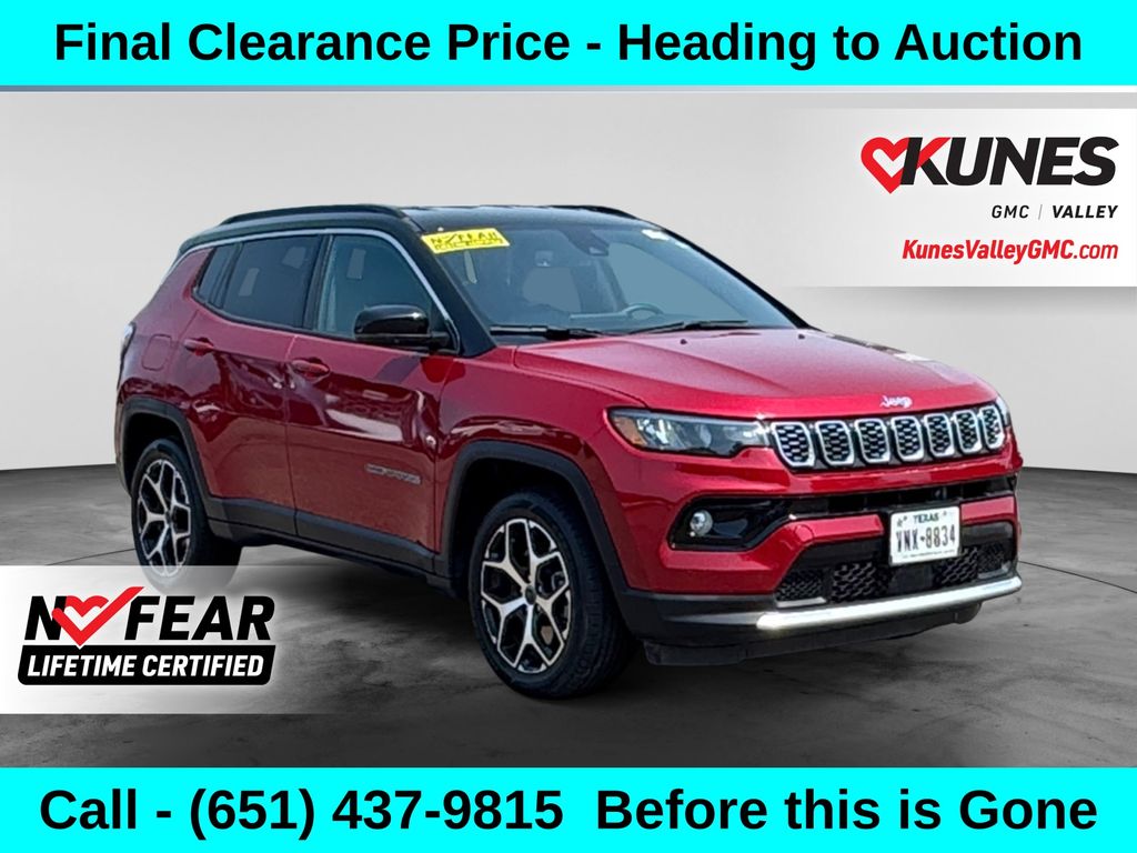 Red Hot Pearlcoat 2025 Jeep Compass SUV / Crossover Four-Wheel Drive 8-Speed Automatic