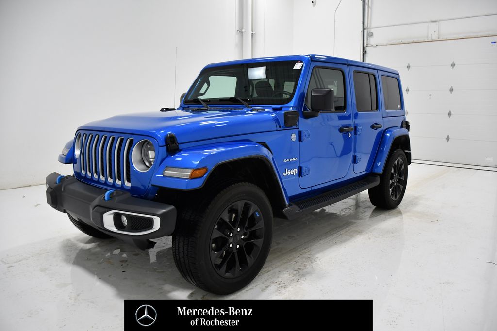 Hydro Blue Pearl Coat 2023 Jeep Wrangler 4xe Sahara 4WD SUV / Crossover Four-Wheel Drive 8-Speed Automatic