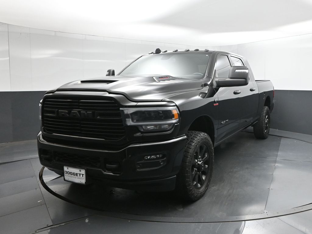 Diamond Black Crystal Pearlcoat 2023 RAM 2500 Pickup Truck Four-Wheel Drive 6-Speed Automatic