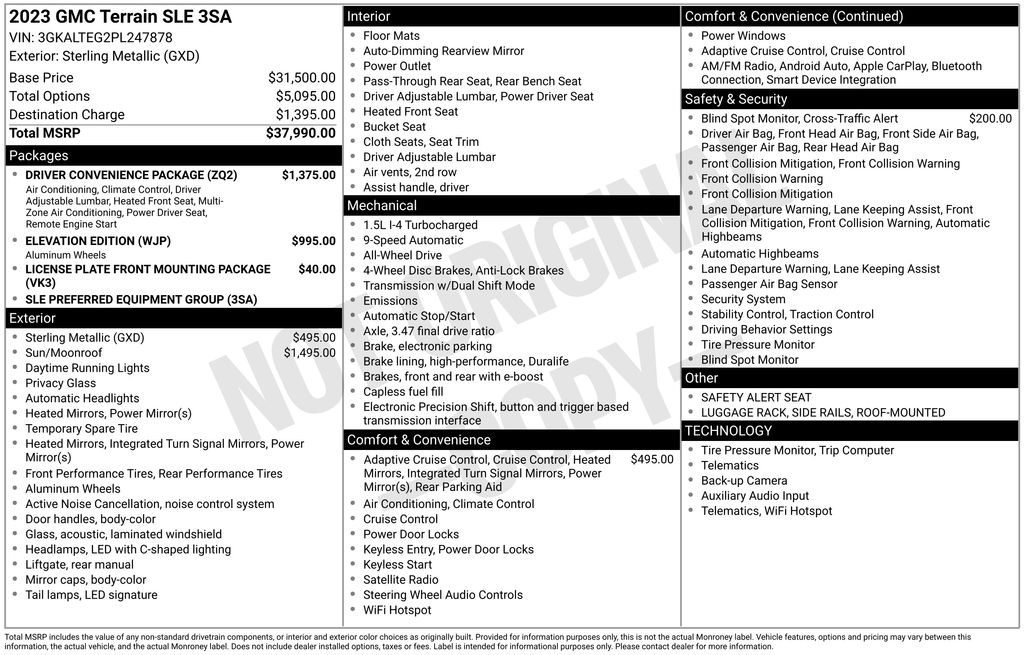 2023 GMC Terrain AWD SLE