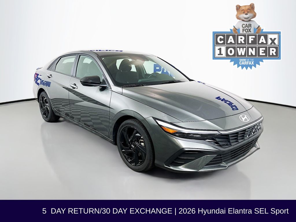 Amazon Gray 2026 Hyundai Elantra Sedan Front-Wheel Drive Continuously Variable Transmission