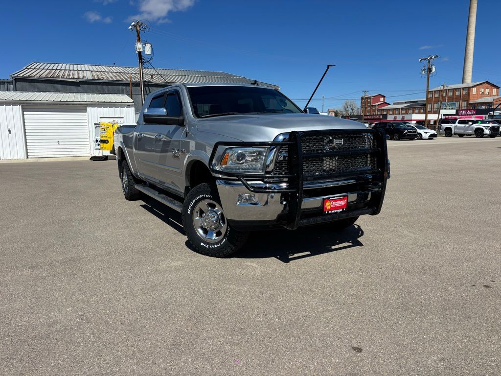 Bright Silver Metallic Clearcoat 2015 RAM 2500 Laramie Mega Cab 4WD Pickup Truck Four-Wheel Drive 6-Speed Automatic