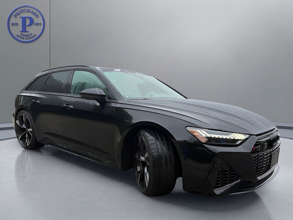 Mythos Black Metallic 2023 Audi RS 6 Avant Wagon All-Wheel Drive 8-Speed Automatic