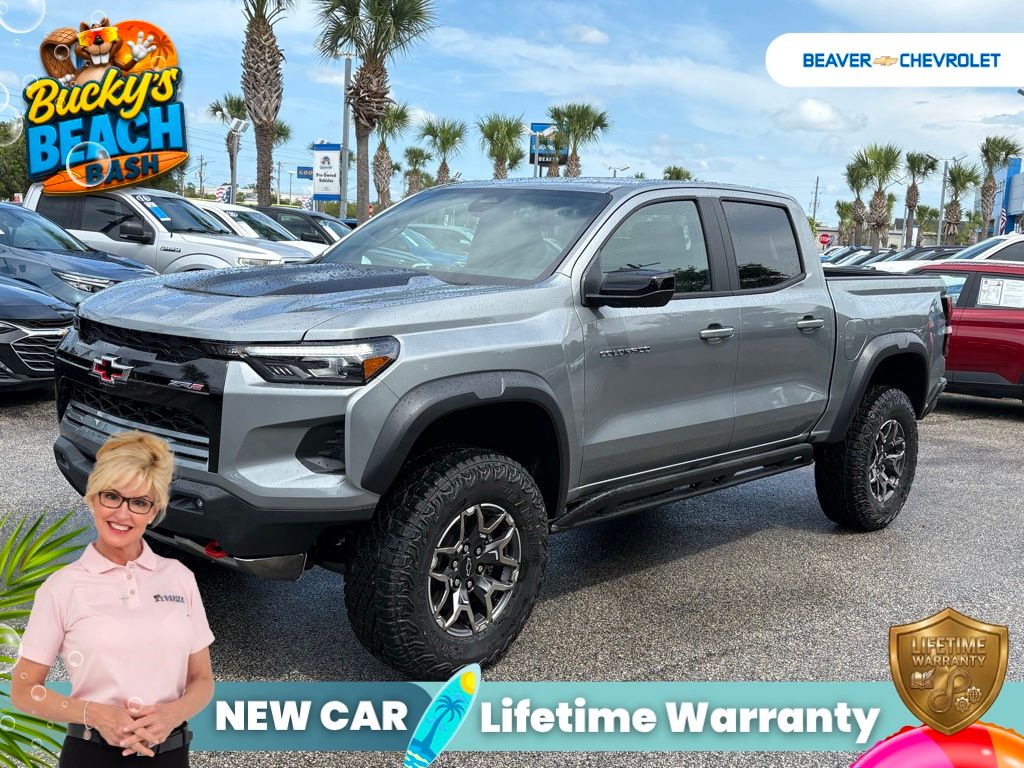 Sterling Gray Metallic 2026 Chevrolet Colorado ZR2 Crew Cab 4WD Pickup Truck Four-Wheel Drive 8-Speed Automatic