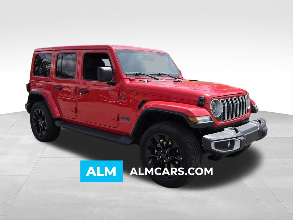 Firecracker Red Clearcoat 2025 Jeep Wrangler 4xe Sahara 4WD SUV / Crossover Four-Wheel Drive 8-Speed Automatic