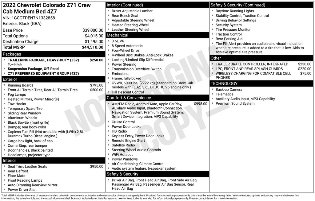 2022 Chevrolet Colorado Z71 - Image 3