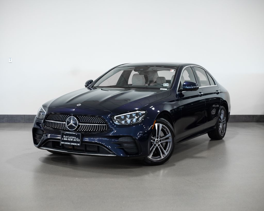 Nautical Blue Metallic 2023 Mercedes-Benz E-Class Sedan All-Wheel Drive 9-Speed Automatic