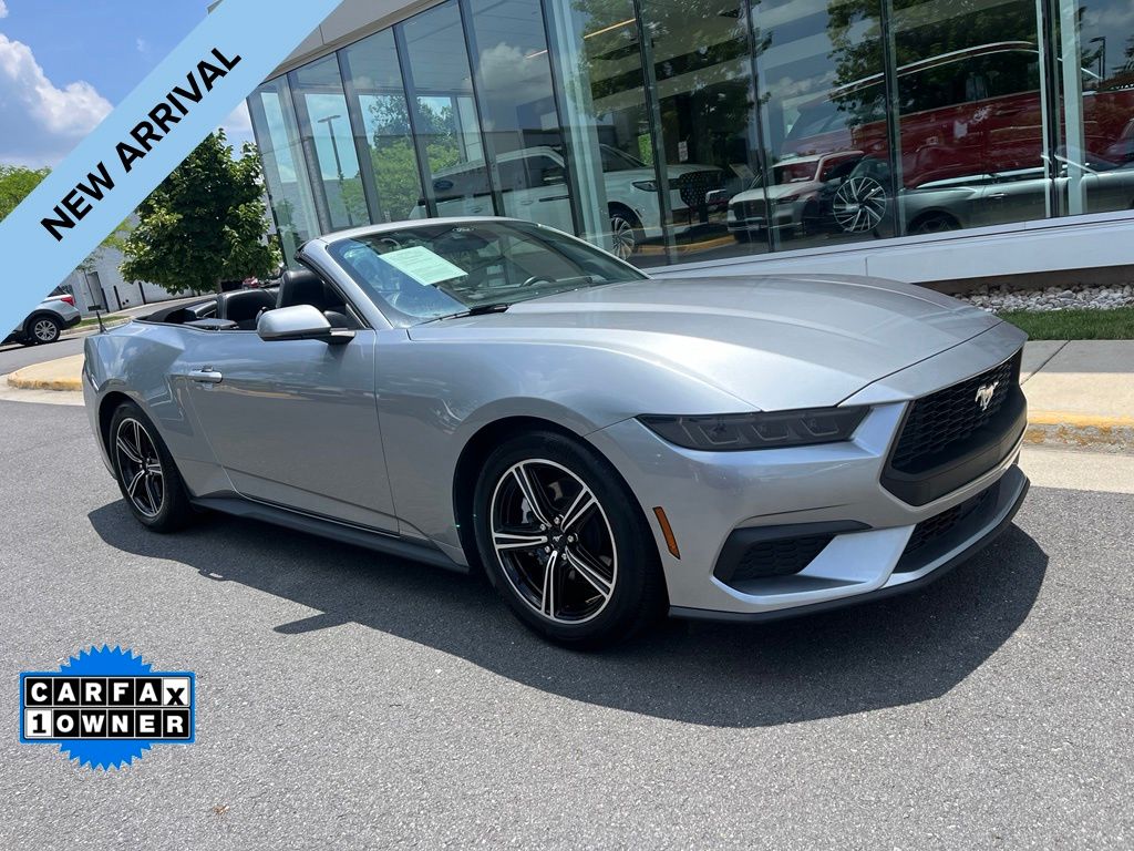 Silver Metallic 2025 Ford Mustang EcoBoost Premium Convertible RWD Convertible Rear-Wheel Drive Automatic
