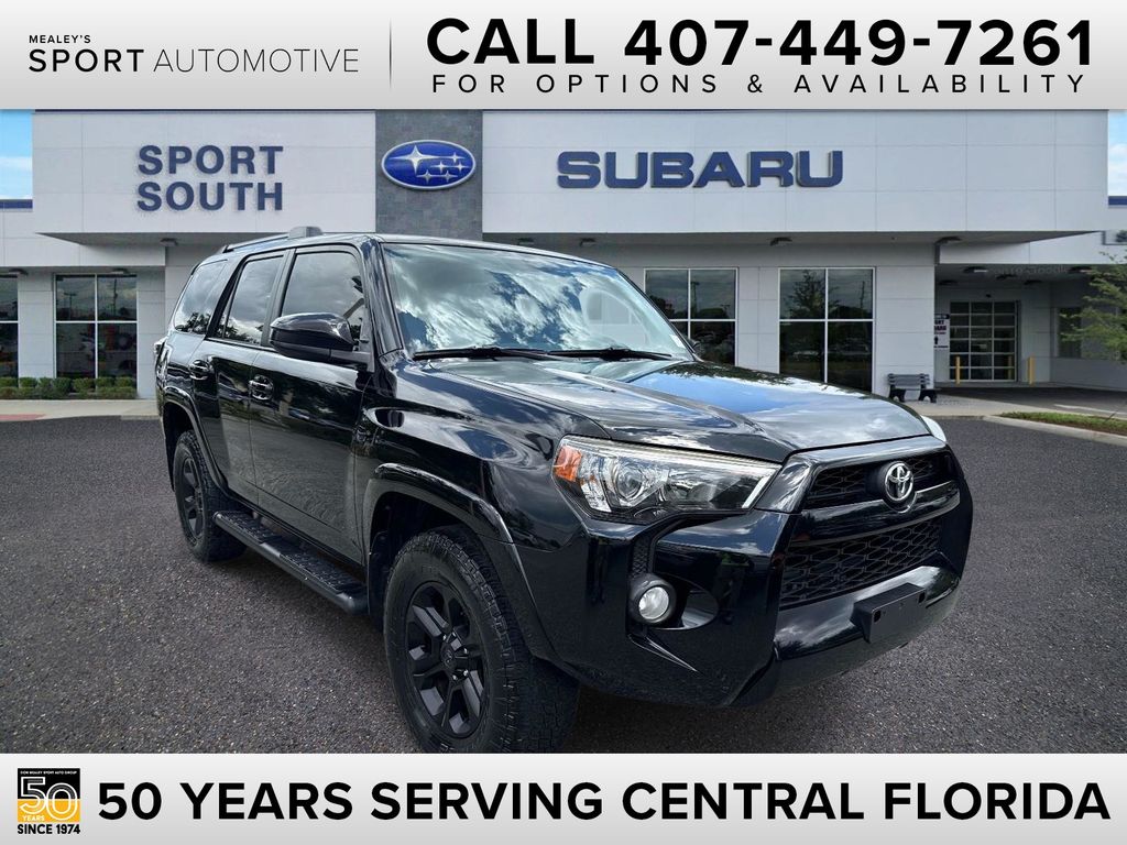 Midnight Black Metallic 2019 Toyota 4Runner SUV / Crossover 4X2 5-Speed Automatic Overdrive