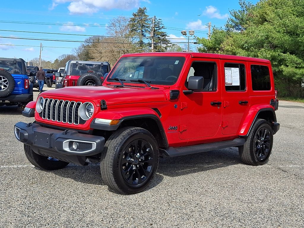 Firecracker Red Clearcoat 2025 Jeep Wrangler 4xe Sahara 4WD SUV / Crossover Four-Wheel Drive 8-Speed Automatic