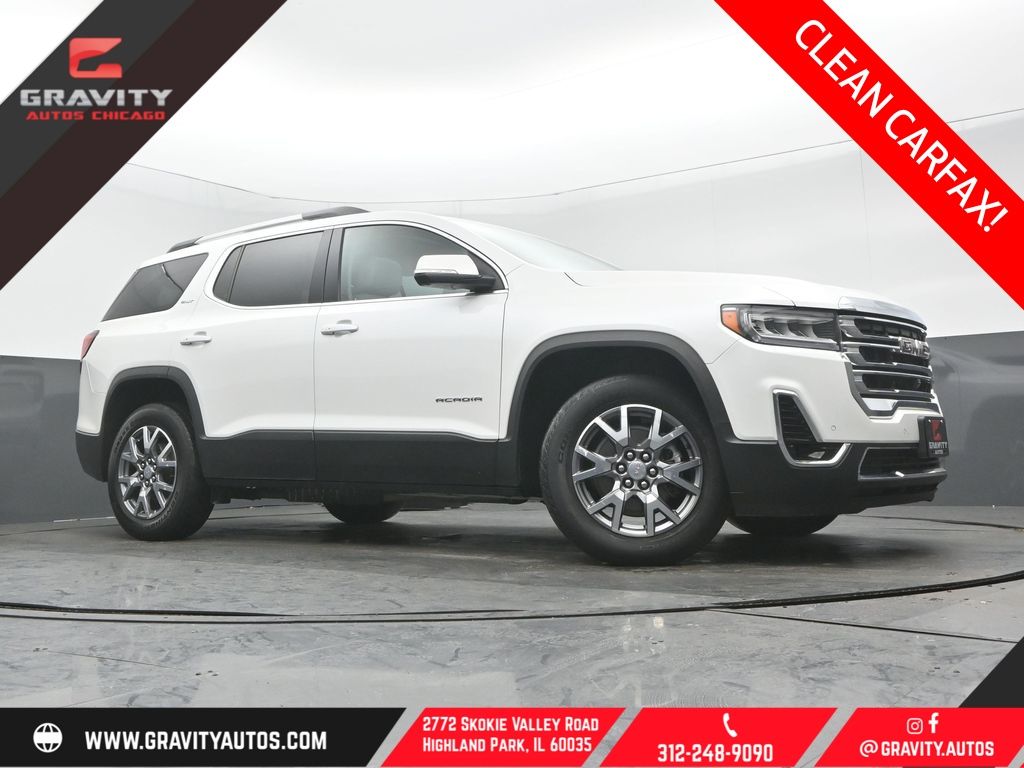 White Frost Tricoat 2021 GMC Acadia SLT AWD SUV / Crossover Four-Wheel Drive 9-Speed Automatic