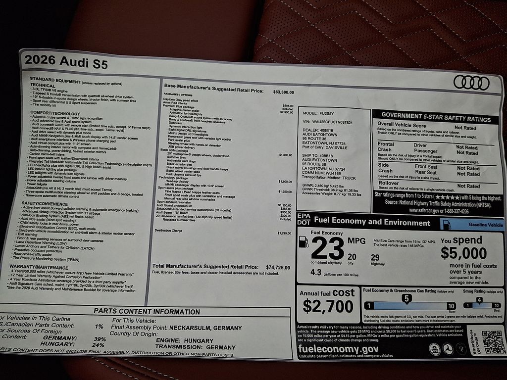 Thumbnail: 2026 Audi S5 - 19