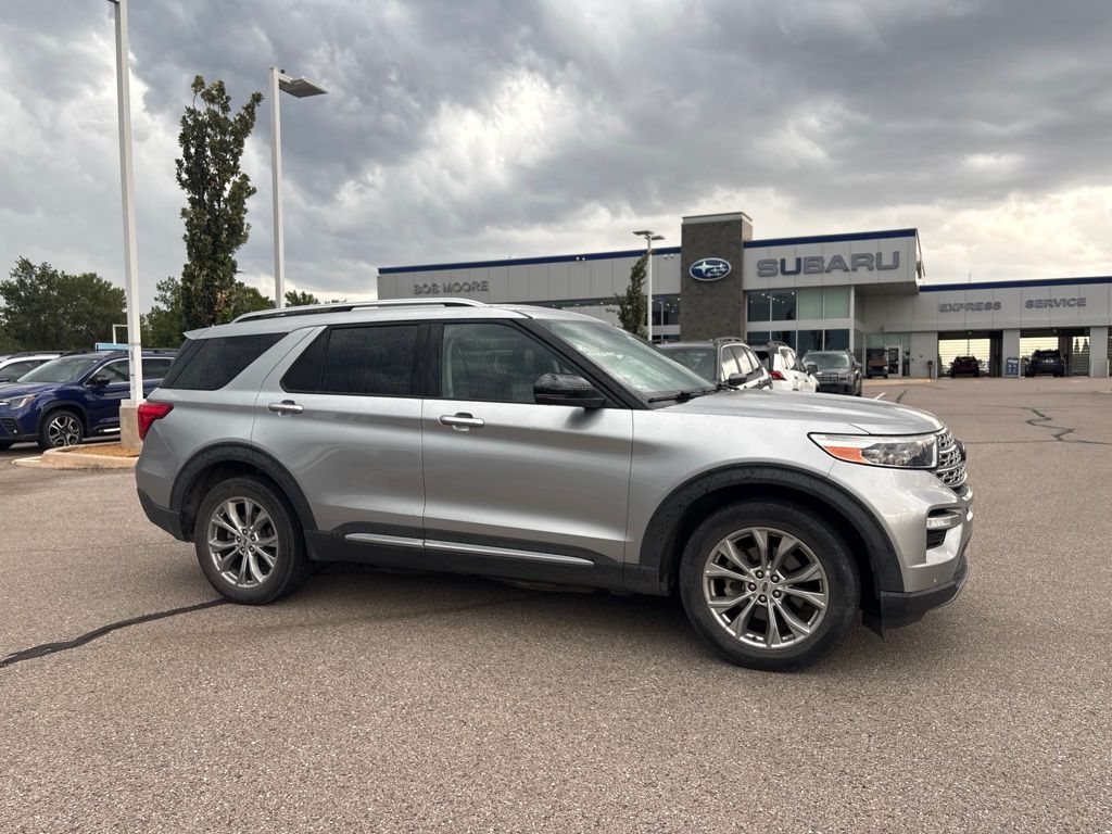 Silver 2021 Ford Explorer SUV / Crossover All-Wheel Drive Automatic