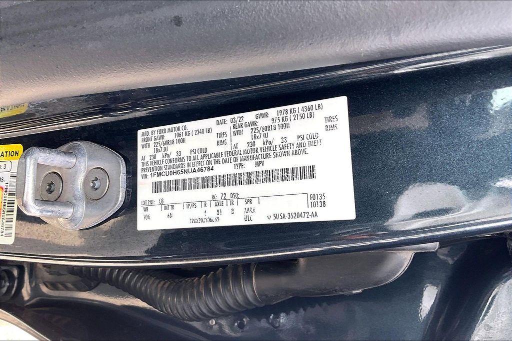 Used 2022 Ford Escape SEL 4D Sport Utility