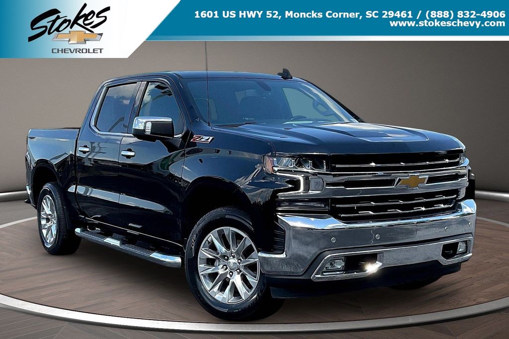 Black 2022 Chevrolet Silverado 1500 Pickup Truck Four-Wheel Drive 8-Speed Automatic
