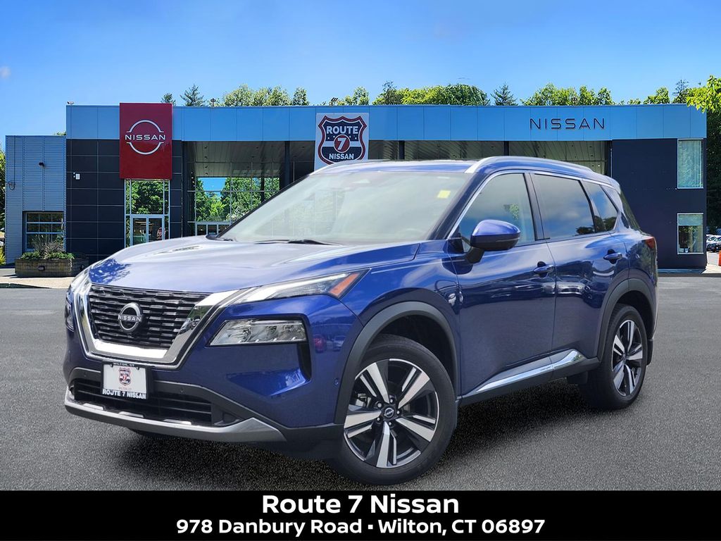 Caspian Blue Metallic 2023 Nissan Rogue SUV / Crossover All-Wheel Drive Continuously Variable Transmission