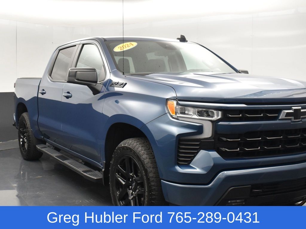 Lakeshore Blue Metallic 2024 Chevrolet Silverado 1500 Pickup Truck Four-Wheel Drive Automatic