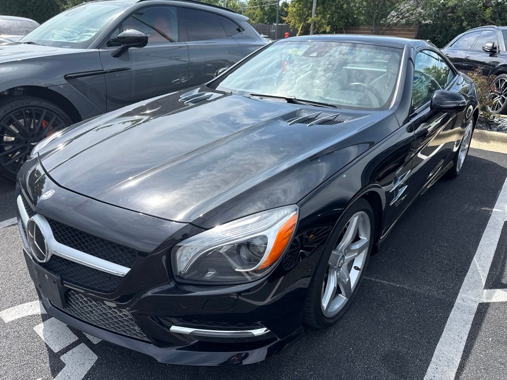 Black 2015 Mercedes-Benz SL-Class Convertible Rear-Wheel Drive 7-Speed Automatic