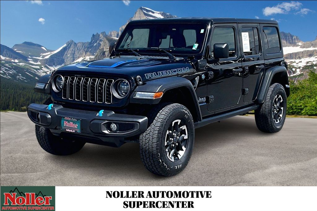 Black Clearcoat 2024 Jeep Wrangler 4xe SUV / Crossover Four-Wheel Drive 8-Speed Automatic