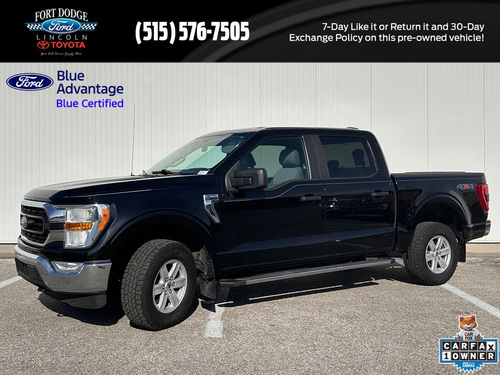 Black Metallic 2021 Ford F-150 Pickup Truck Four-Wheel Drive Automatic