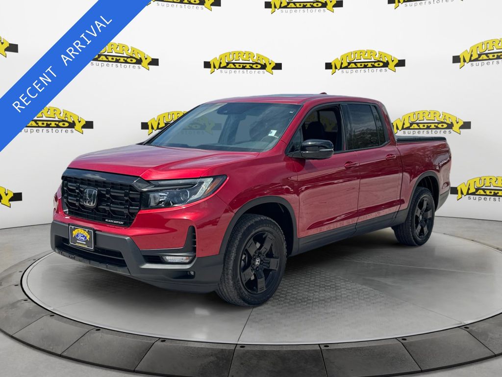 Radiant Red 2025 Honda Ridgeline Black Edition AWD Pickup Truck All-Wheel Drive 9-Speed Automatic