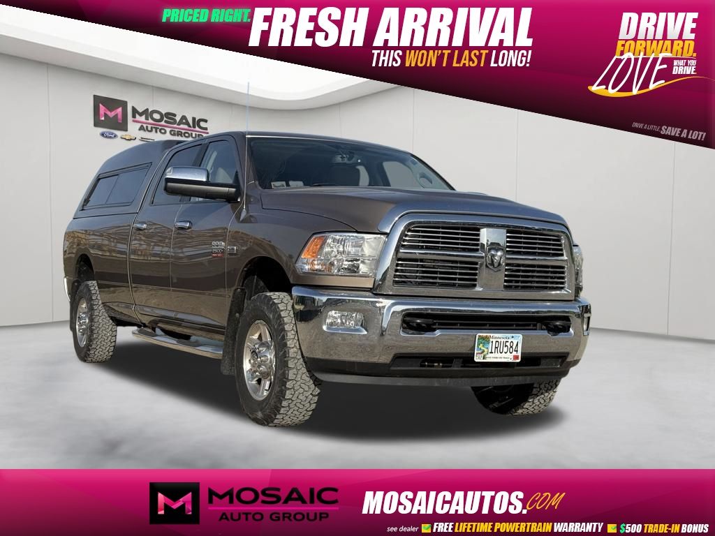 Brown (Tan Pearl) 2010 Dodge RAM 2500 Laramie Crew Cab 4WD Pickup Truck Four-Wheel Drive 5-Speed Automatic