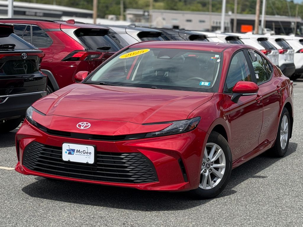 Red 2025 Toyota Camry Sedan All-Wheel Drive Continuously Variable Transmission