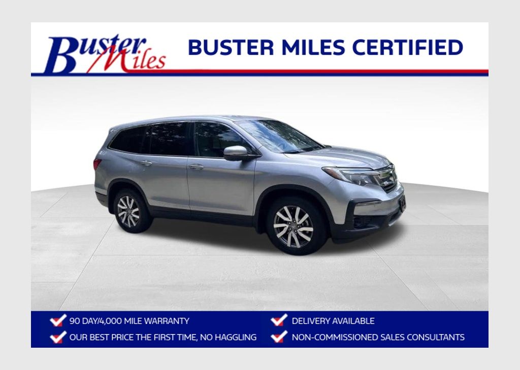 Silver 2021 Honda Pilot SUV / Crossover Front-Wheel Drive 9-Speed Automatic